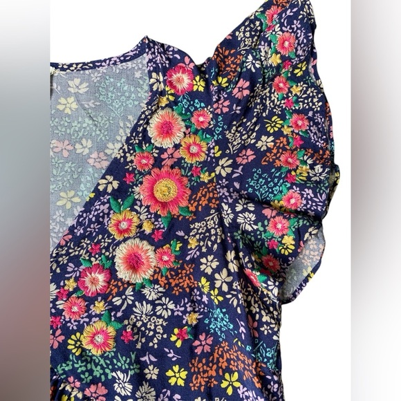 Savanna Jane Women’s Floral Blouse Flutter Sleeve Size S - Picture 8 of 8